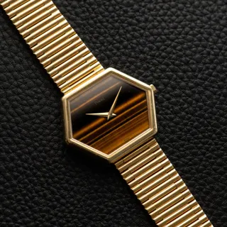 Piaget Hexagonal Tigers Eye 9578G1 Yellow gold Brown