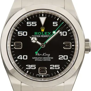 Rolex Air King 116900 40mm Stainless steel Black