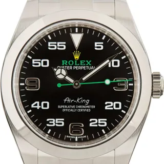 Rolex Air King 116900 904L Oystersteel Black