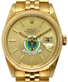 Rolex Datejust 36 16238-001 Yellow gold Champagne