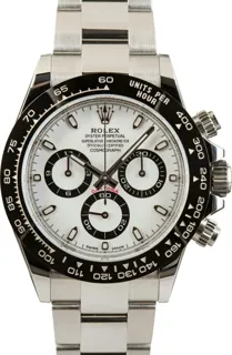 Rolex Daytona 116500 904L-grade Oystersteel Black and White