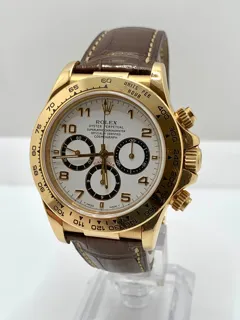 Rolex Daytona 16518-0001 Yellow gold Bianco