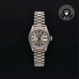 Rolex Lady-Datejust 69179 White gold Salmon$Silver