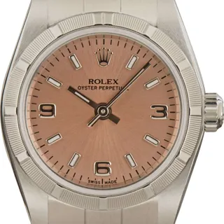 Rolex Oyster Perpetual 76030 Stainless steel Pink