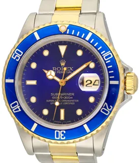 Rolex Submariner Date 16613-0001 Yellow gold and Stainless steel BLUE