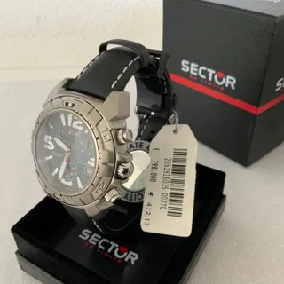 Sector 2651916035 44mm Stainless steel Black