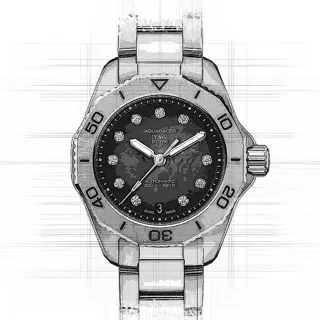 TAG Heuer Aquaracer WBP2410.BA0622 Stainless steel Schwarz