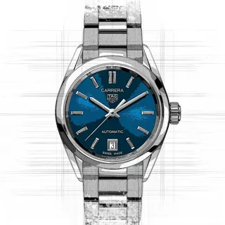 TAG Heuer Carrera Lady wbn2411.ba0621 Stainless steel Blue