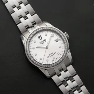 Tudor Glamour 55020-0003 36mm Stainless steel Silver