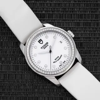 Tudor Glamour Date 55020-0077 36mm Stainless steel White