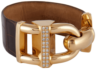 Van Cleef & Arpels Diamond padlock watch Yellow gold