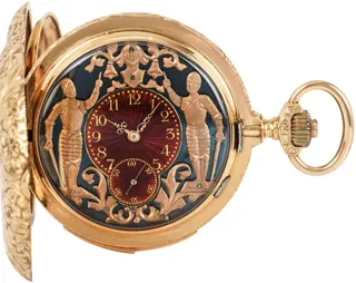 Vulcain 29032210 Rose gold red guilloche enamel