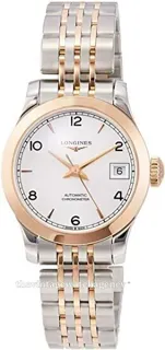 Longines Record L23205767 Rose gold and Stainless steel Silver