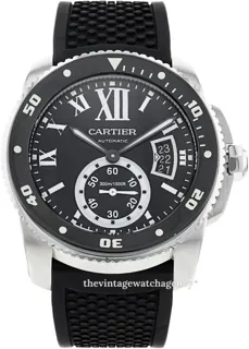 Cartier Calibre de Cartier WSCA0006 Stainless steel Black