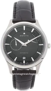 Zenith Elite Power Reserve 03.2122.685/21.C493 Stainless steel Black