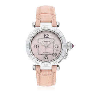 Cartier Pasha 2377 Stainless steel Pink