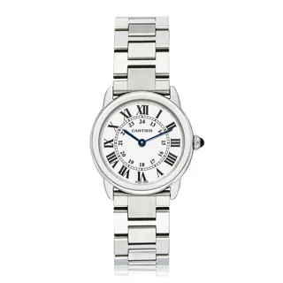 Cartier Ronde Solo de Cartier 2933 30mm Stainless steel White