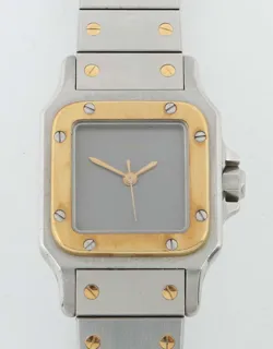 Cartier Santos 35mm Yellow gold and Stainless steel Gray