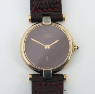 Cartier Vendôme 24mm Gold-plated and Sterling Silver