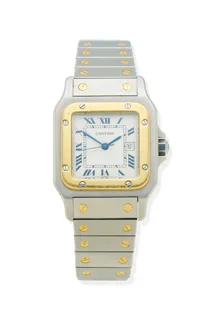 Cartier Santos 30mm Stainless steel and 18k yellow gold