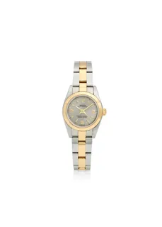 Rolex Oyster Perpetual 76183 24mm Yellow gold and Stainless steel Gray