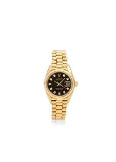 Rolex Lady-Datejust 69178 26mm Yellow gold Black