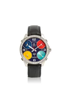 Jacob & Co. Five Time Zone Stainless steel Multi-colored