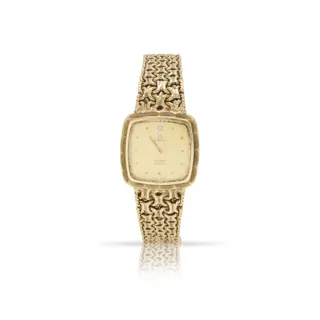 Omega De Ville 22mm 9ct Gold Champagne