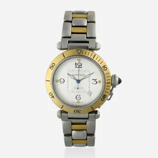 Cartier Pasha 2378 38mm Stainless steel and 18k yellow gold