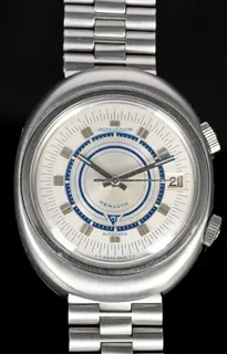 Jaeger-LeCoultre Memovox GT E873 40mm Stainless steel Blue and Silver