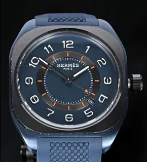 Hermès H08 40mm Titanium Blue