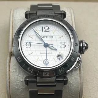 Cartier Pasha C W31029M7 35mm Silver