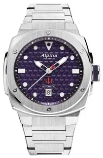 Alpina Seastrong AL-525NARK4AE6B 41mm Stainless steel Blue