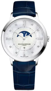 Baume & Mercier Classima MOA10226 36.5mm Stainless steel White