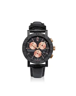 Bulgari Bulgari BB 38 CL CH 38mm Rose gold and Carbon Black