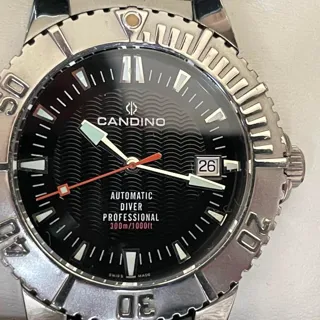 Candino ETA 2824-2 42mm Stainless steel Black