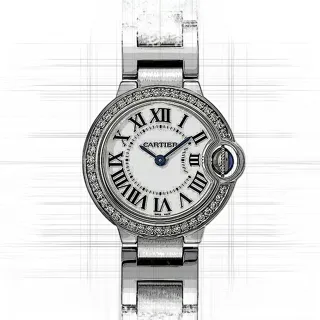 Cartier Ballon Bleu 28mm W4BB0015 Stainless steel White