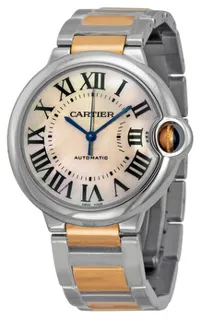 Cartier Ballon Bleu de Cartier W6920033 Rose gold and Stainless steel Pink