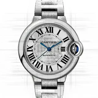 Cartier Ballon Bleu de Cartier WSBB0044 Stainless steel Silver