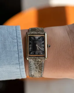 Cartier Must de Cartier Tank Gold-plated Black