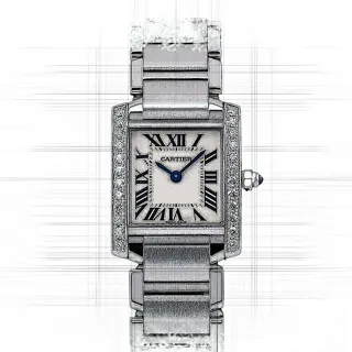 Cartier Tank Franu00e7aise W4TA0008 Stainless steel