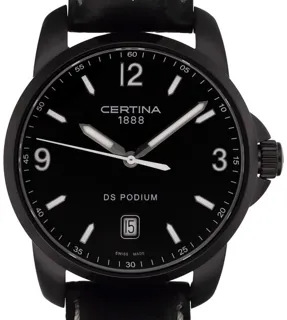 Certina DS Podium C0014101605702 38mm Stainless steel Black