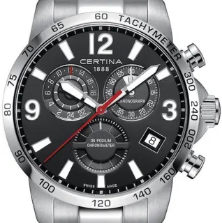 Certina DS Podium GMT C034.654.11.057.00 42mm Stainless steel Gray