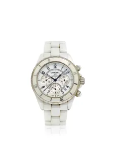 Chanel J12 Ceramic and Stainless steel White