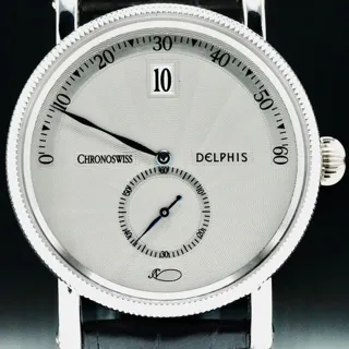 Chronoswiss Delphis CH1420 38mm Platinum Silver