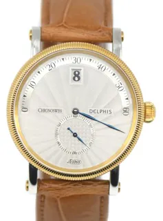 Chronoswiss Delphis CH1422 38mm Yellow gold and Stainless steel Silver