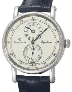 Chronoswiss Régulateur CH 1223 38mm Stainless steel White