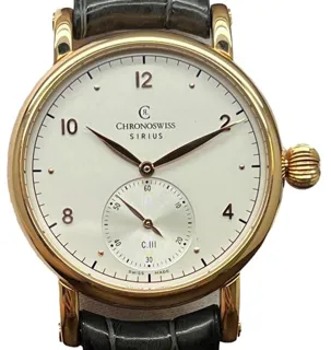 Chronoswiss Sirius CH1021R 39.5mm Rose gold White