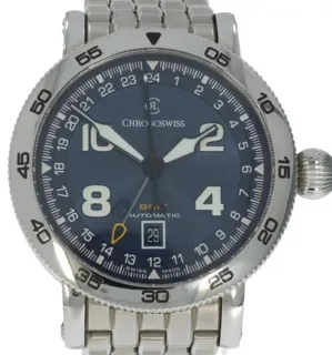 Chronoswiss Timemaster CH-2563-SO-2 44mm Stainless steel Blue