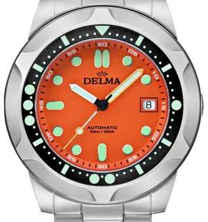 Delma Quattro 41701.744.6.158 44mm Stainless steel Orange